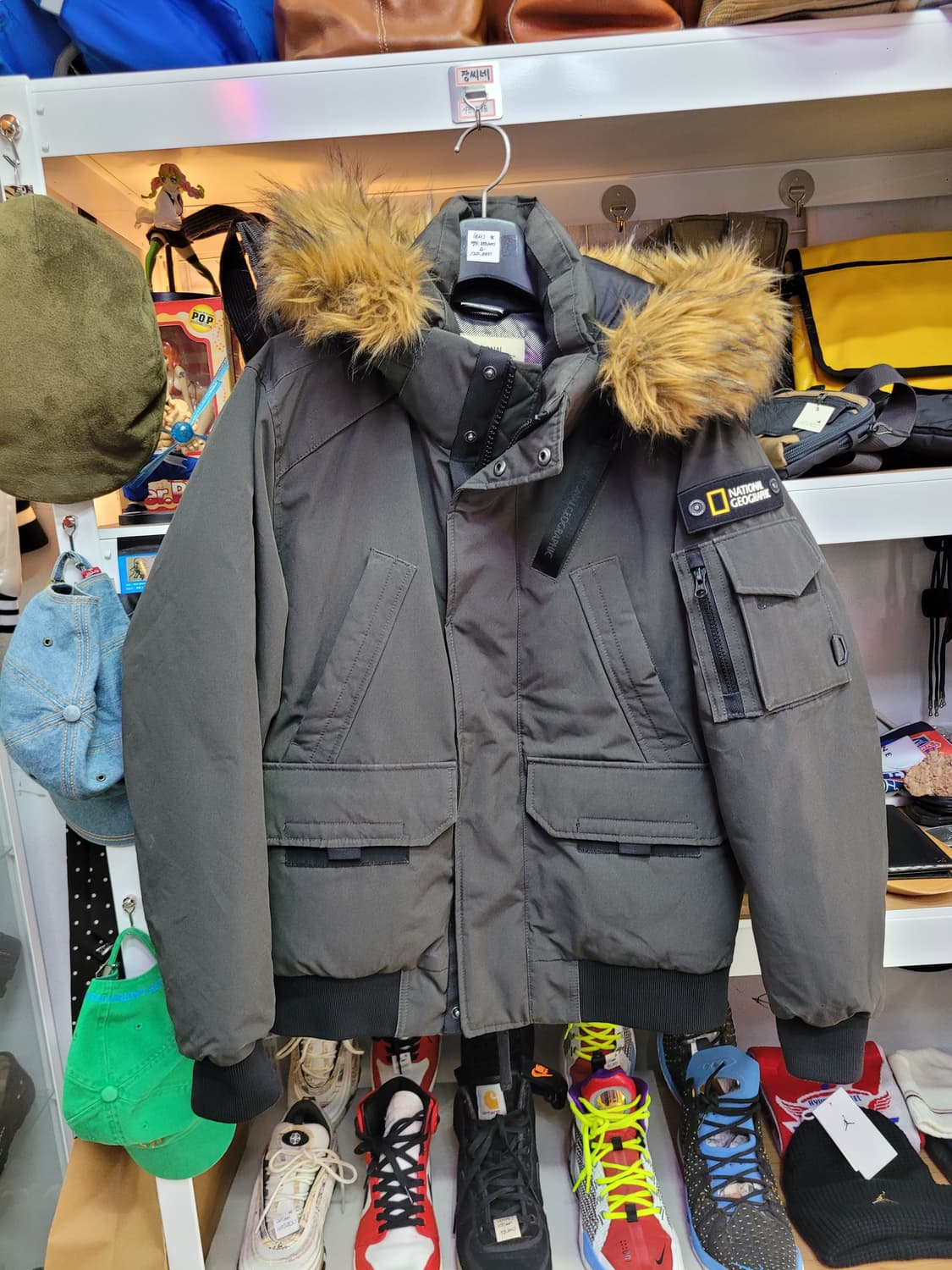 내셔널지오그래픽 퍼 패딩 점퍼 오리털 M 상품이미지1