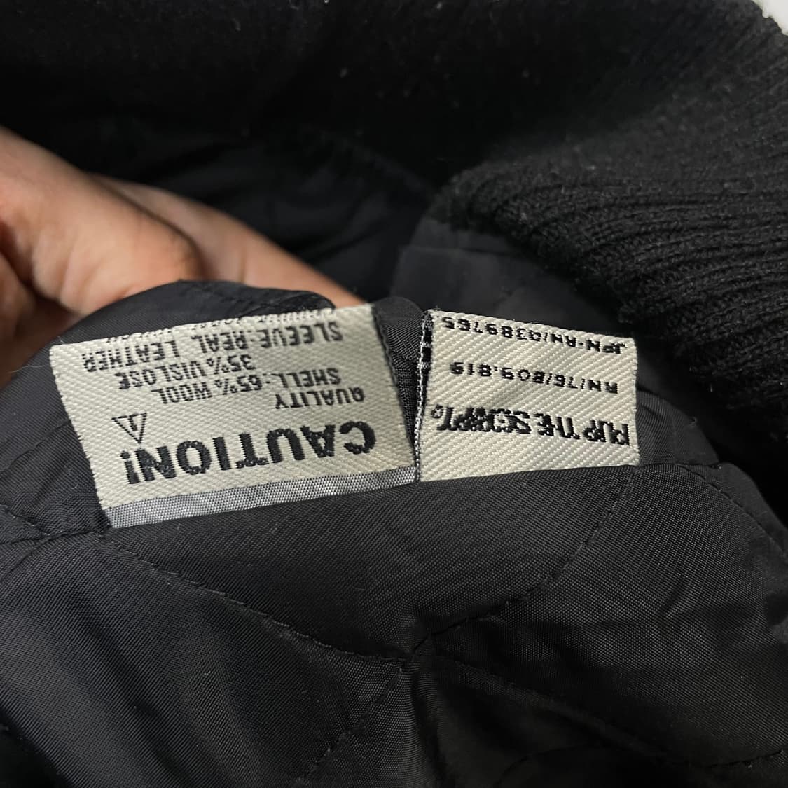 Usa vintage 울 가죽 바시티 자켓 상품이미지7