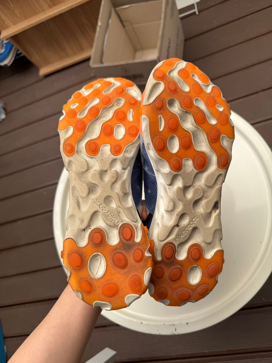 나이키 리액트 엘리먼트 87 썬더블루 토탈오렌지 255(260-265도  상품이미지8