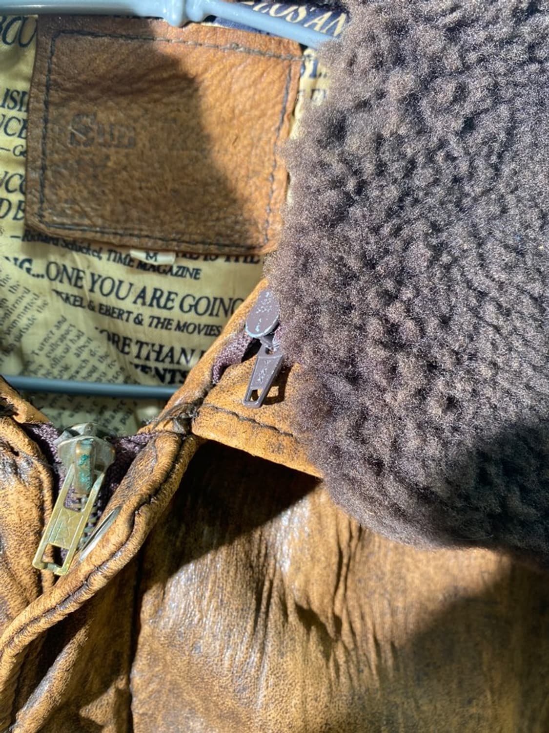 빈티지 리얼 레더 a-2 자켓 상품이미지4