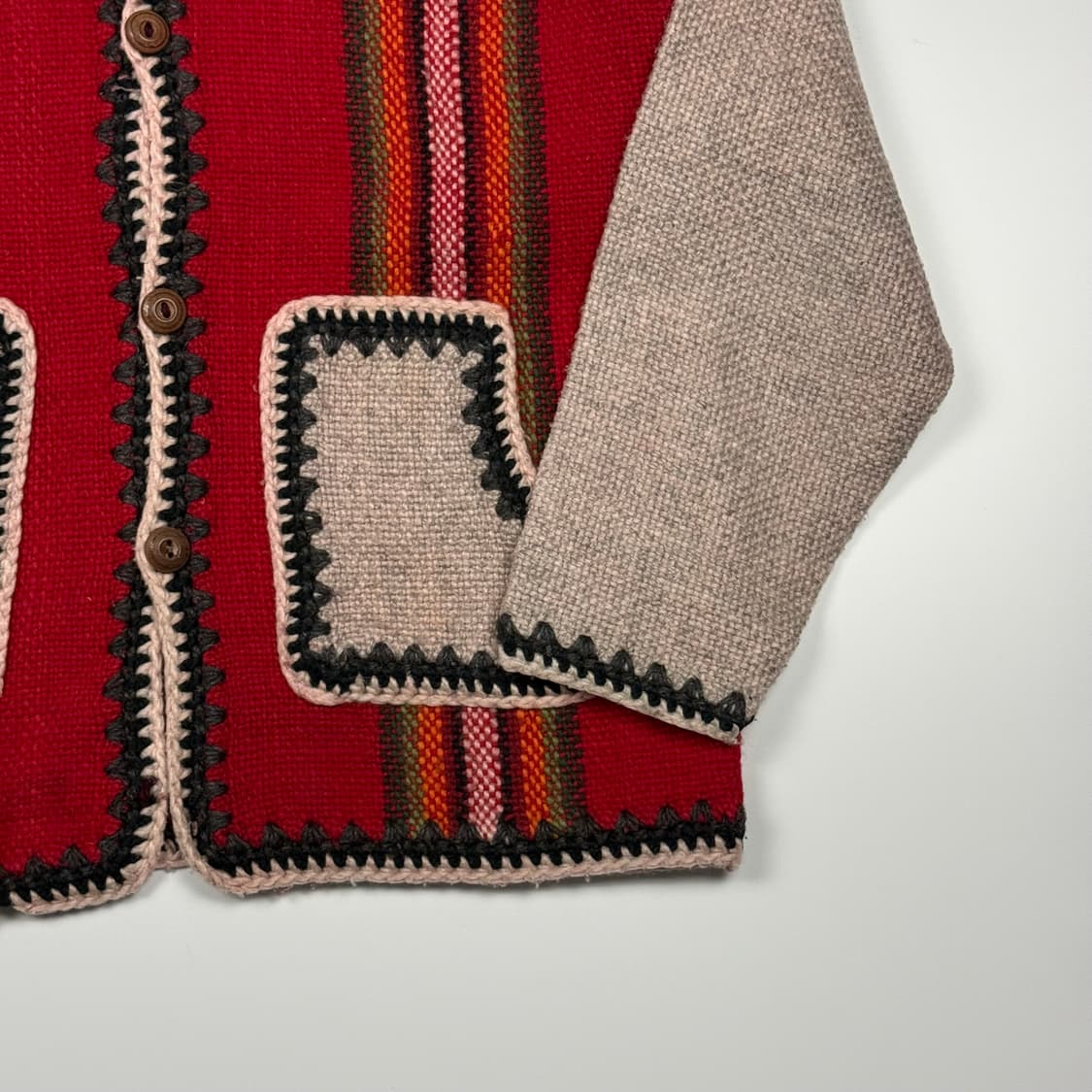 (105) 빈티지 울 니트 재킷 상품이미지5