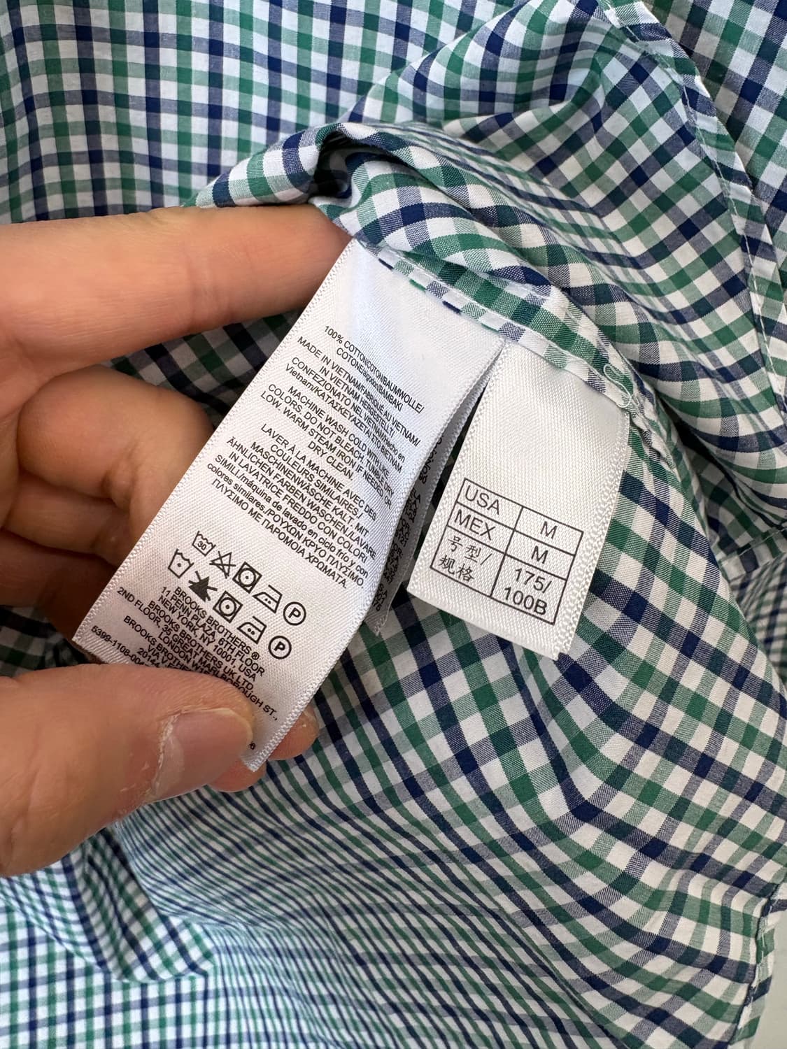 브룩스브라더스 빈티지 체크 셔츠 상품이미지8