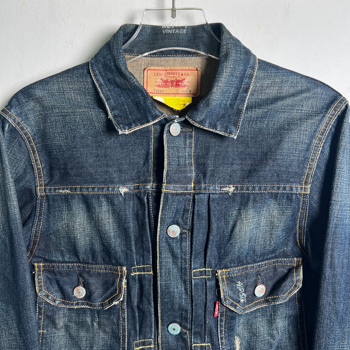 리바이스 LVC 2세대 70507 507XX 일본판 복각 데님 자켓 상품이미지5