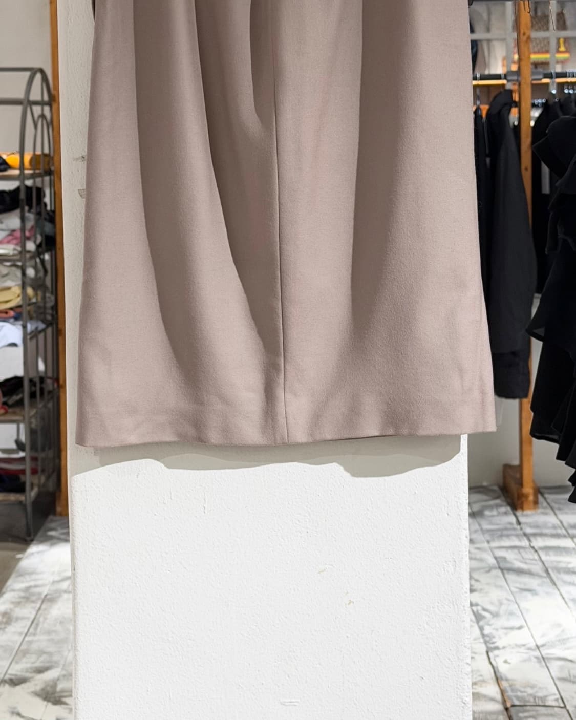 크리스찬 디올 핑크베이지 울 미디 스커트 상품이미지6