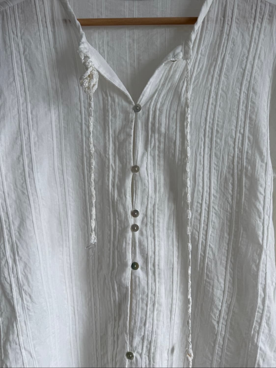 글로니 glowny 화이트 롱슬리브 레이스 블라우스 상품이미지3