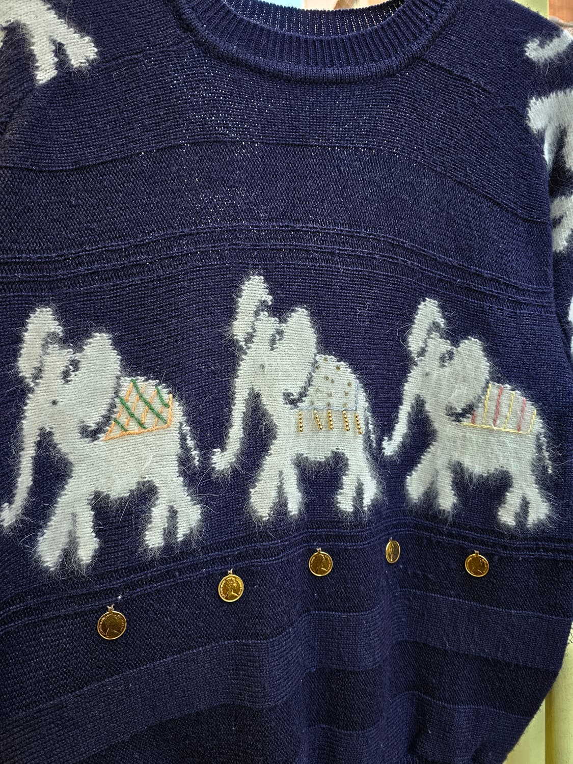 앙고라 코끼리 코인 니트 상품이미지3