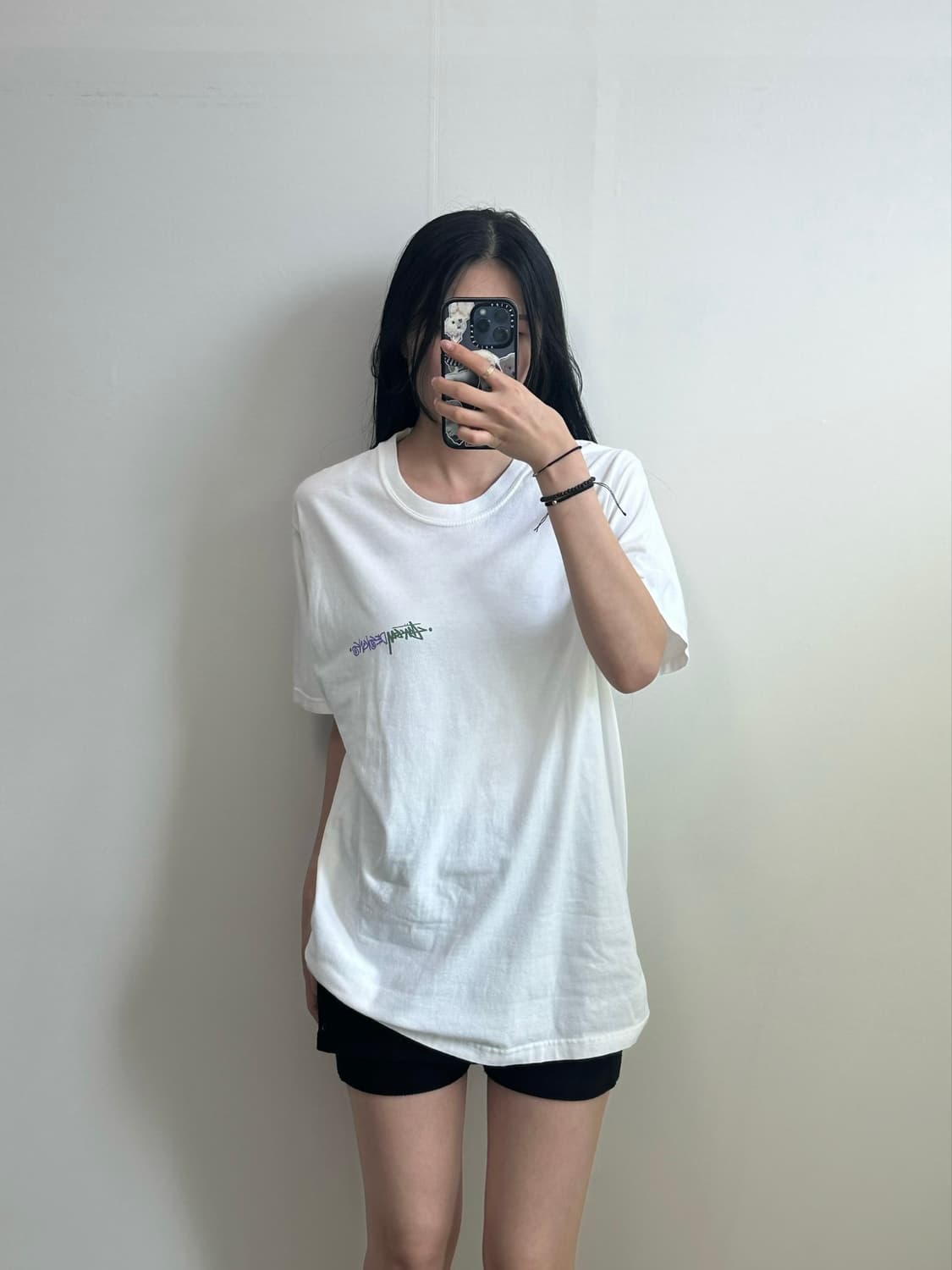 스투시 파지티브 바이브레이션 화이트 반팔 티셔츠 상품이미지2