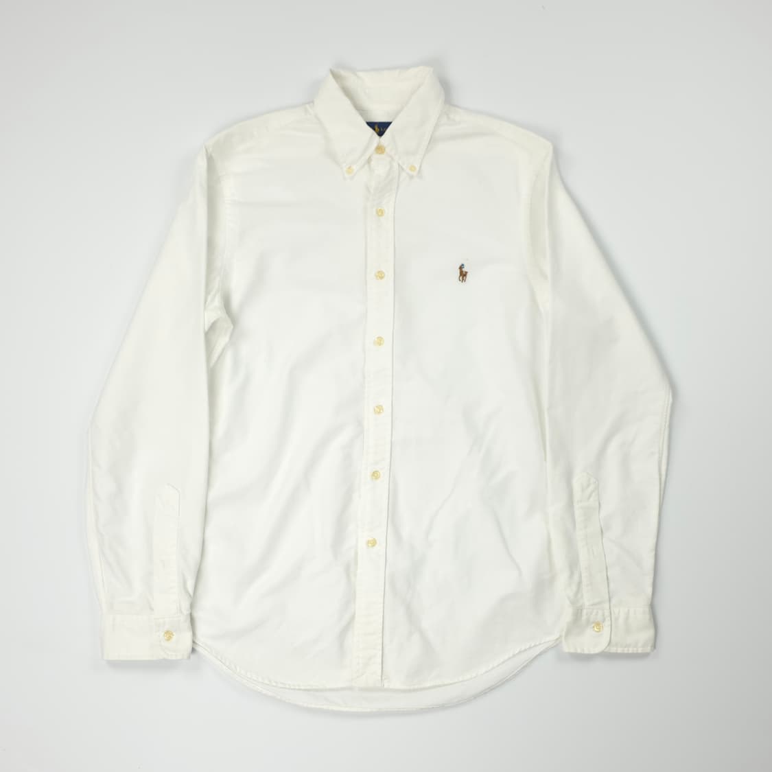 폴로 랄프로렌 슬림핏 코튼 셔츠 화이트 (M) 상품이미지1