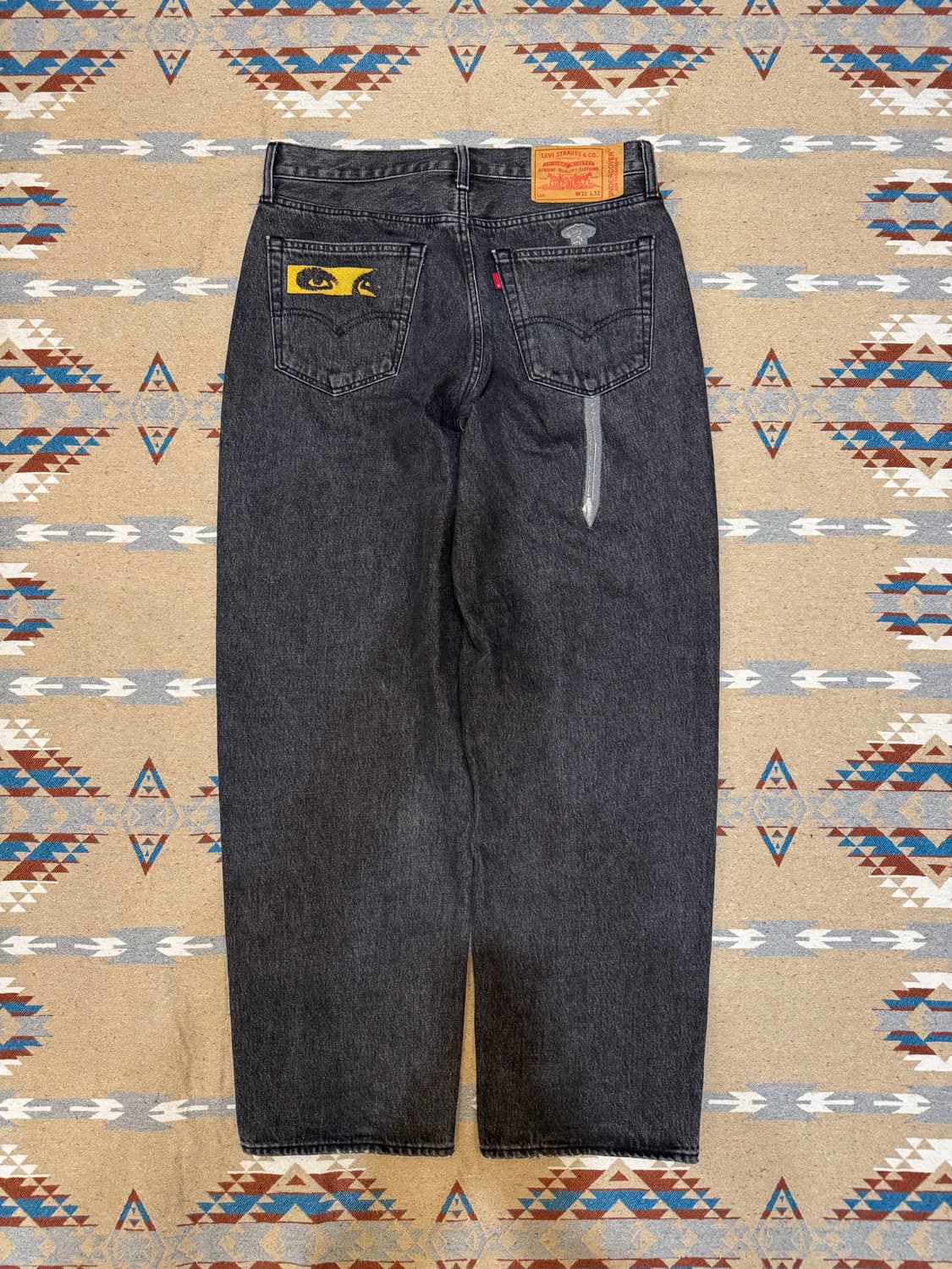 [32] 언더커버 x 리바이스 UC1E9502 팬츠 블랙 상품이미지3