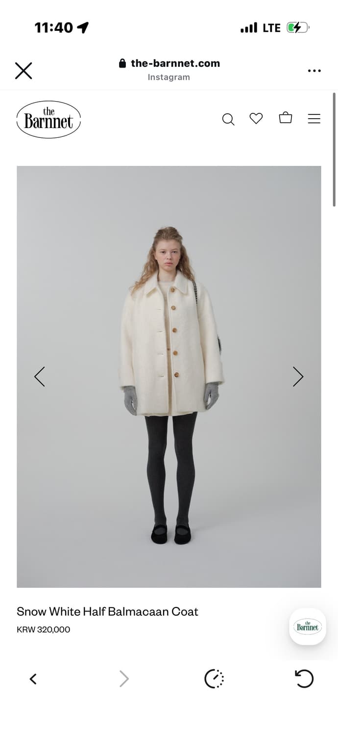 더바넷 Snow White Half Balmacaan Coat 상품이미지2