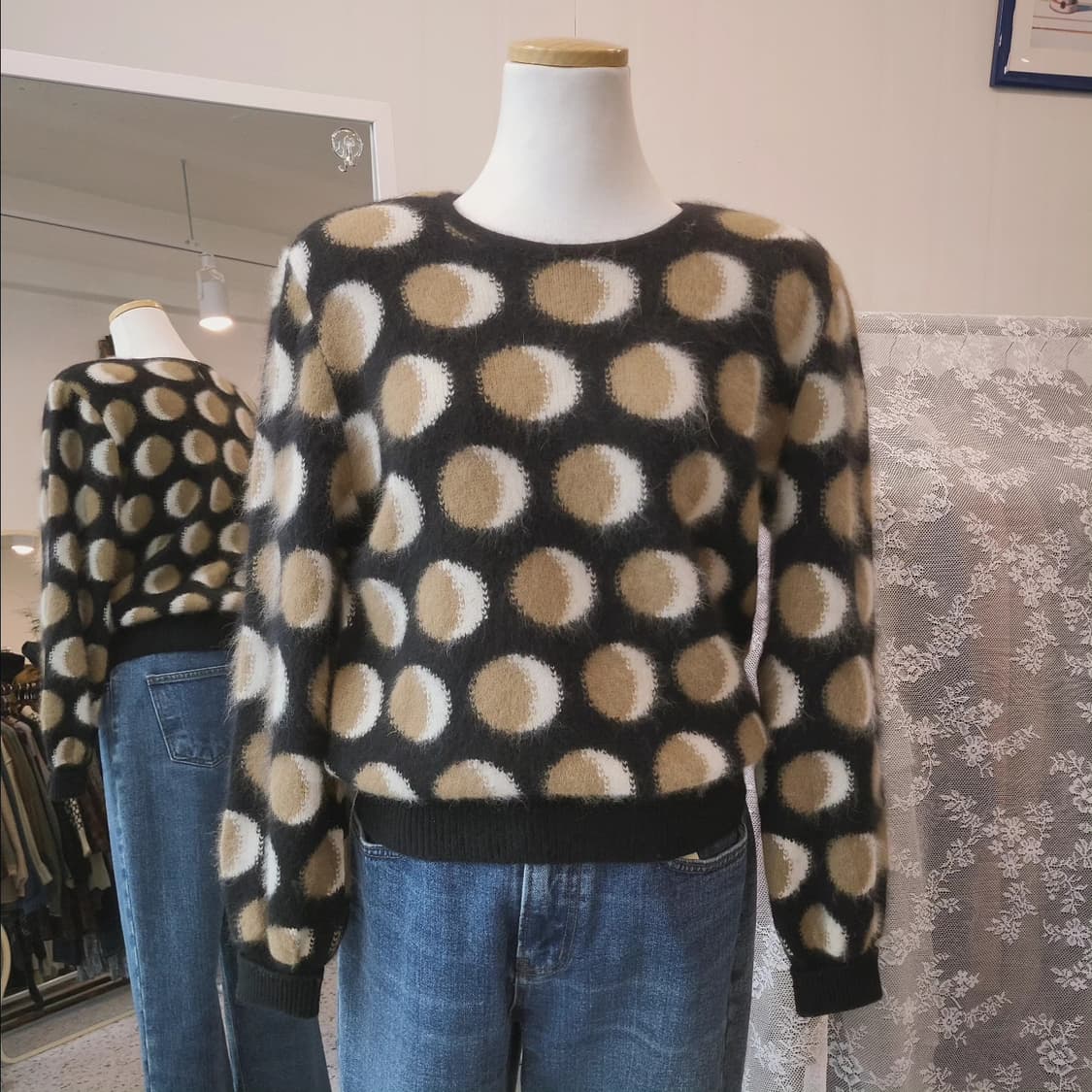 Chamois 앙고라울 도트 니트 상품이미지6