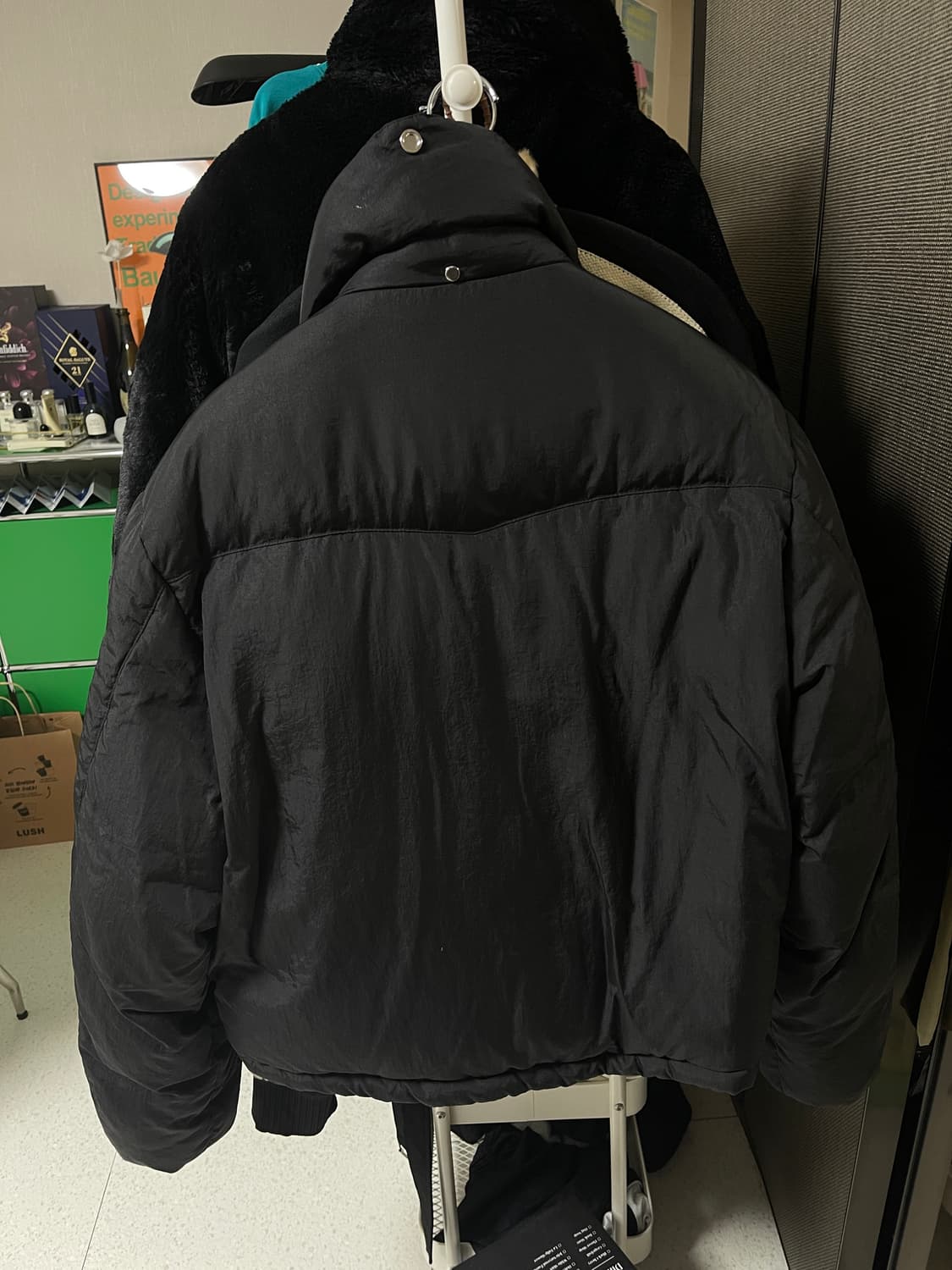 [10회미만착]세터 투톤 덕 다운 패딩 블랙 M 상품이미지6