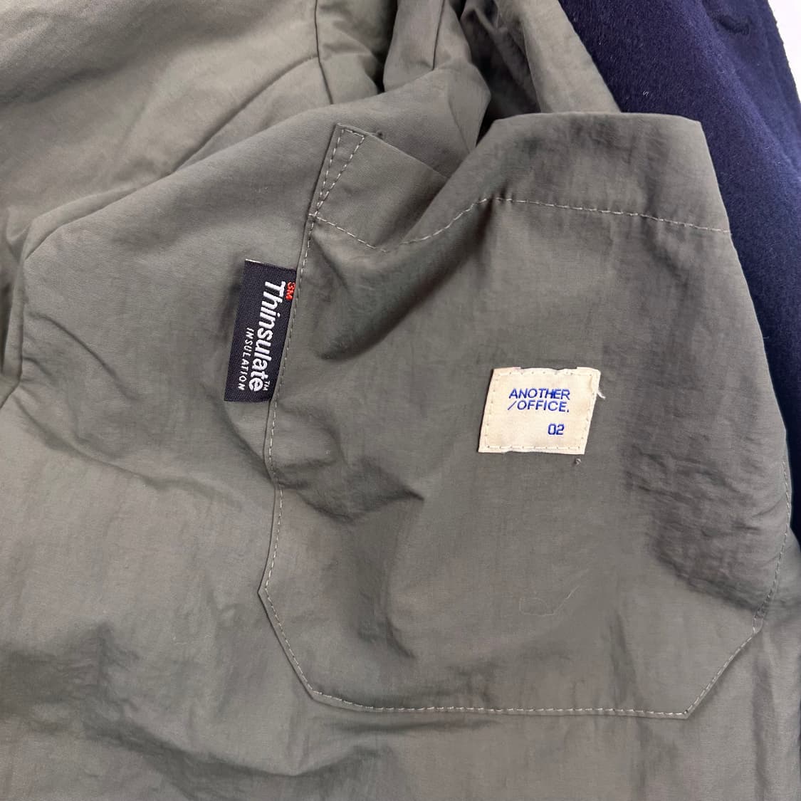 어나더오피스 투어리스트 발마칸코트(신슐래이트) 네이비 상품이미지5