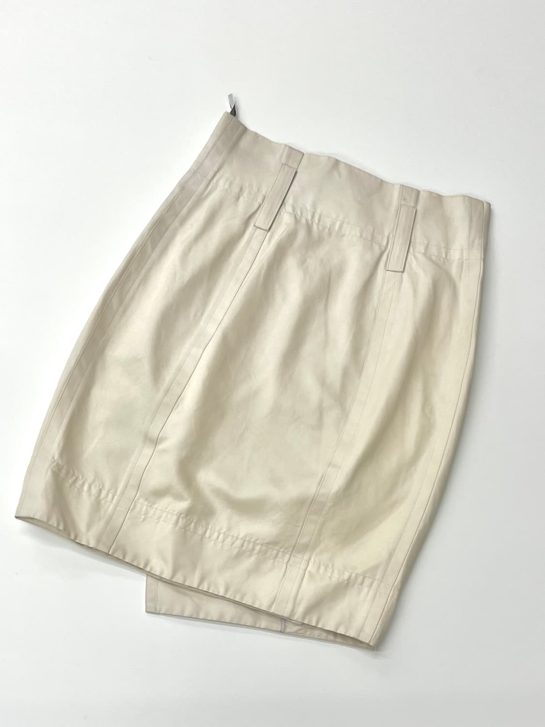 Celine 셀린느 아이보리 실크 랩 미디 스커트 상품이미지8