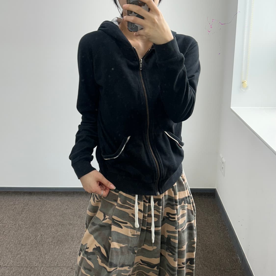 Burberry 버버리 노바체크 블랙 후드집업 상품이미지2