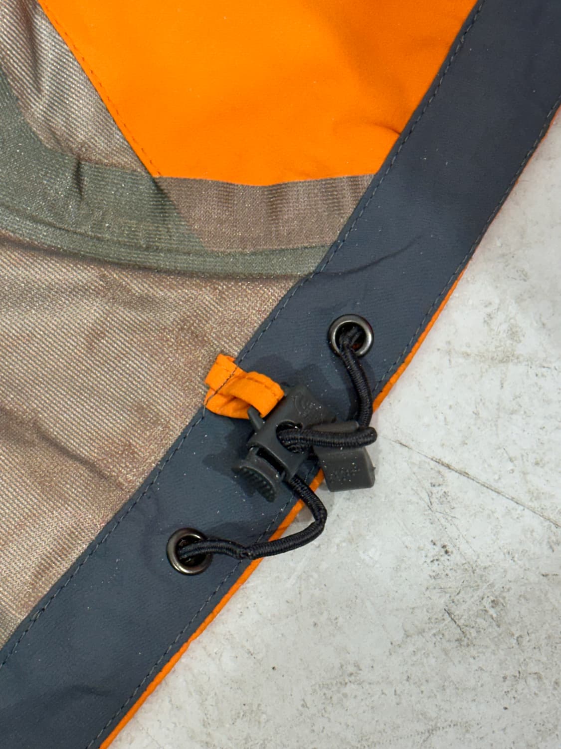 노스페이스 오렌지 그레이 바람막이 고프코어 등산 바람막이 자켓 M 상품이미지8