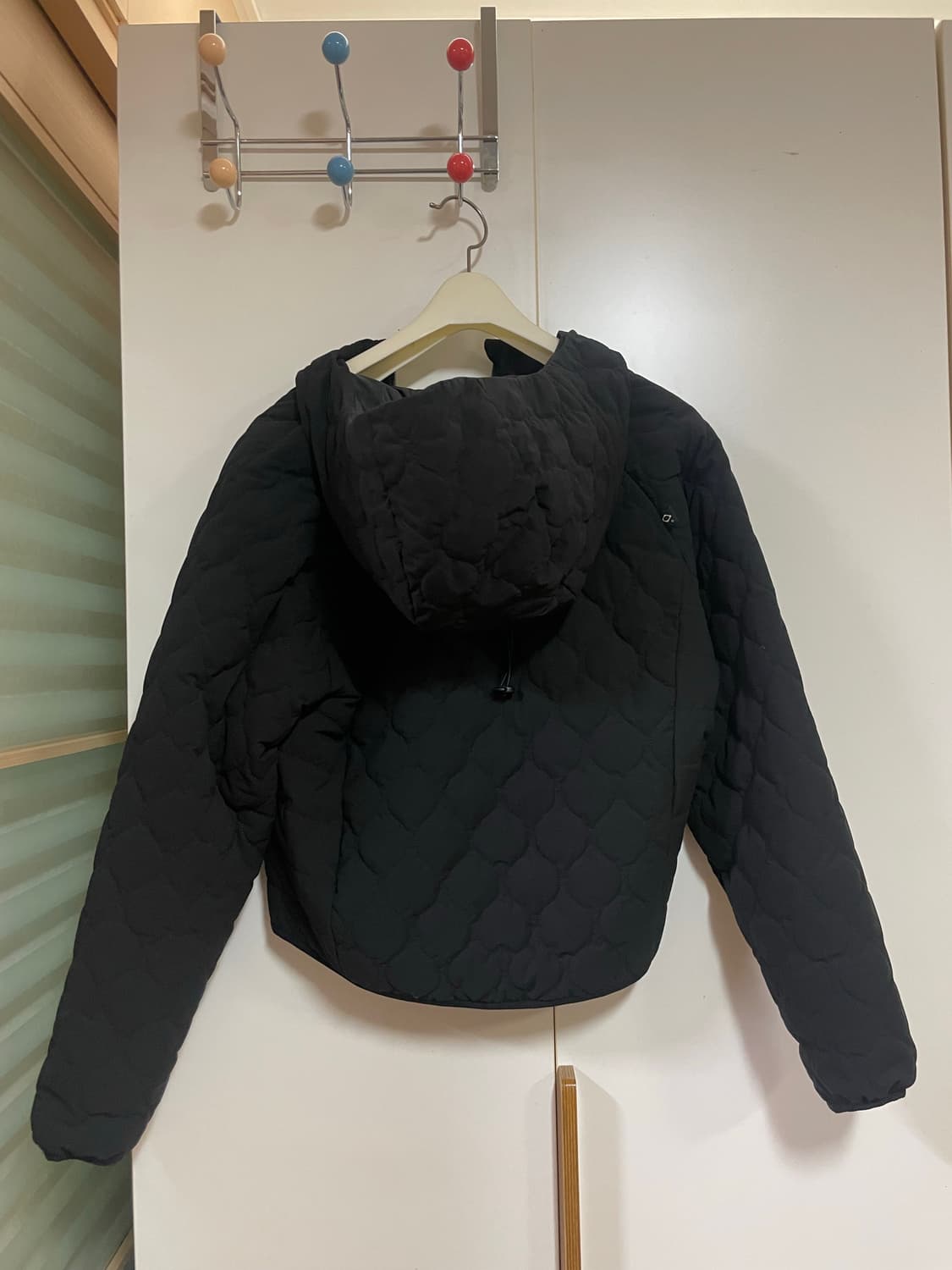 미스치프 퀄티드 후디드 자켓 블랙 M 상품이미지3