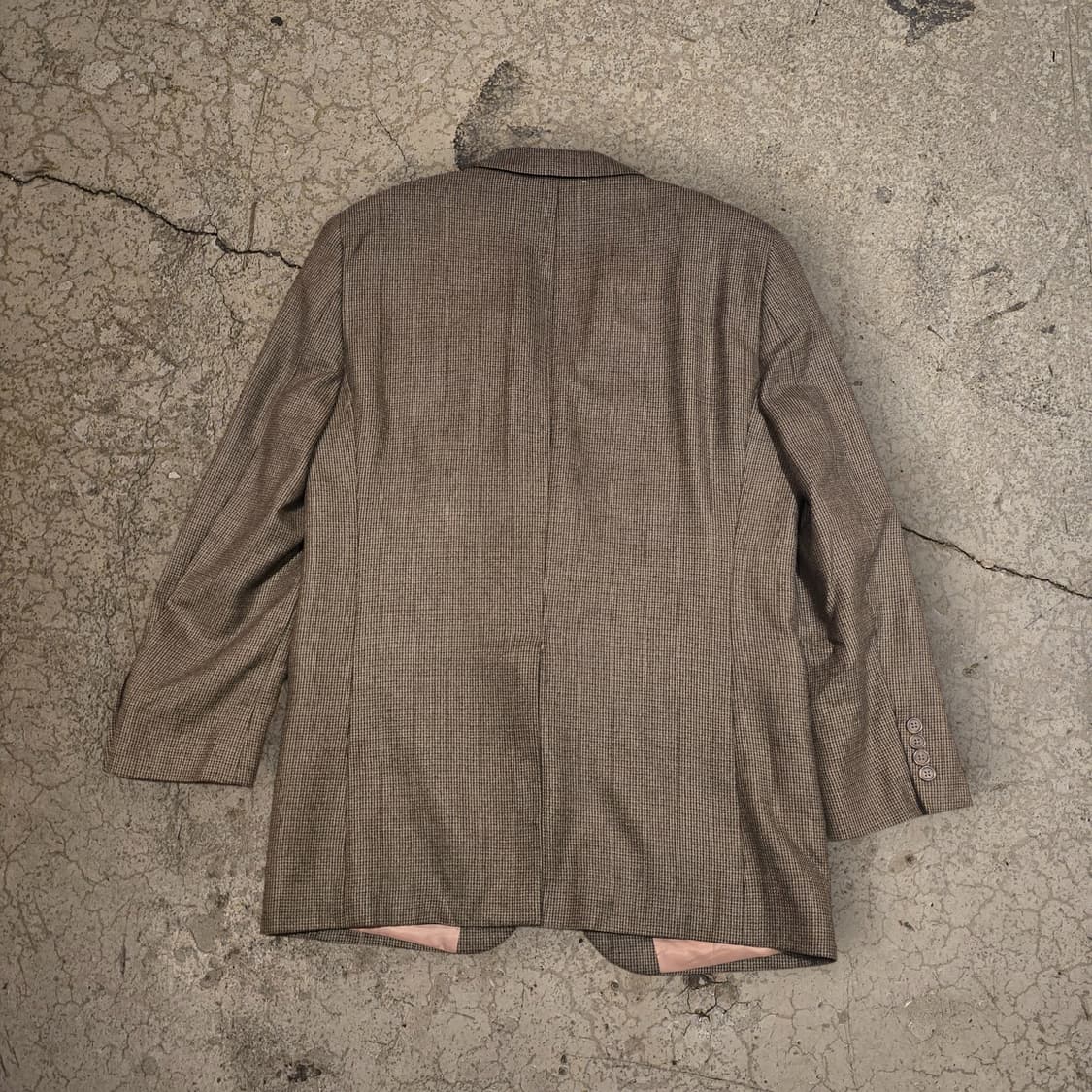 90s CHAPS 램스울100% 하운즈투스 패턴 블레이저 자켓 상품이미지7