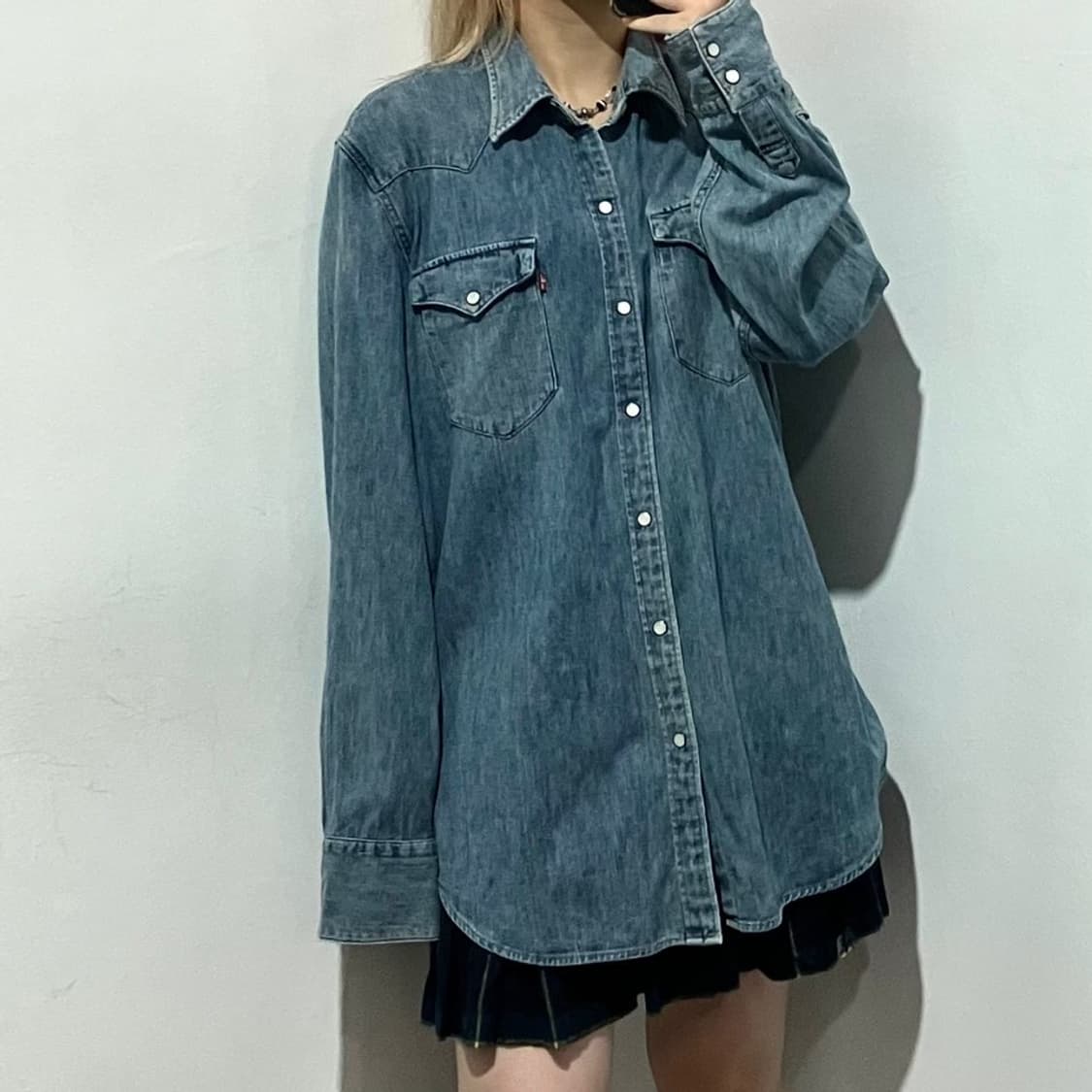 리바이스 워크 데님셔츠 상품이미지1