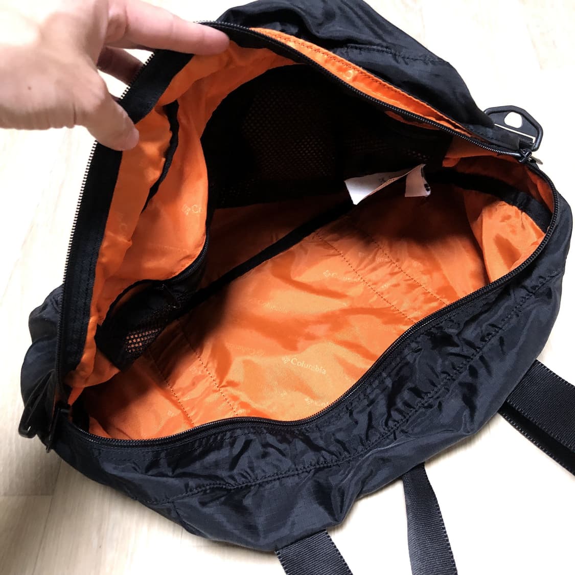 (OS) 콜롬비아 Columbia 립스탑 나일론 GYM 숄더 토드백 블랙 상품이미지3