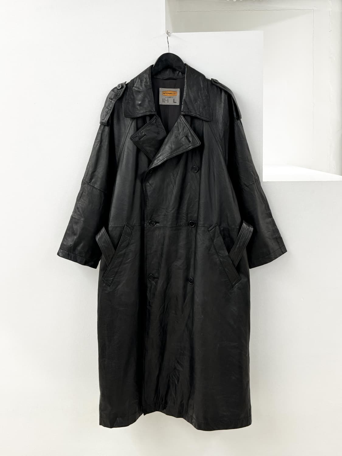 Leather trench coat 상품이미지3