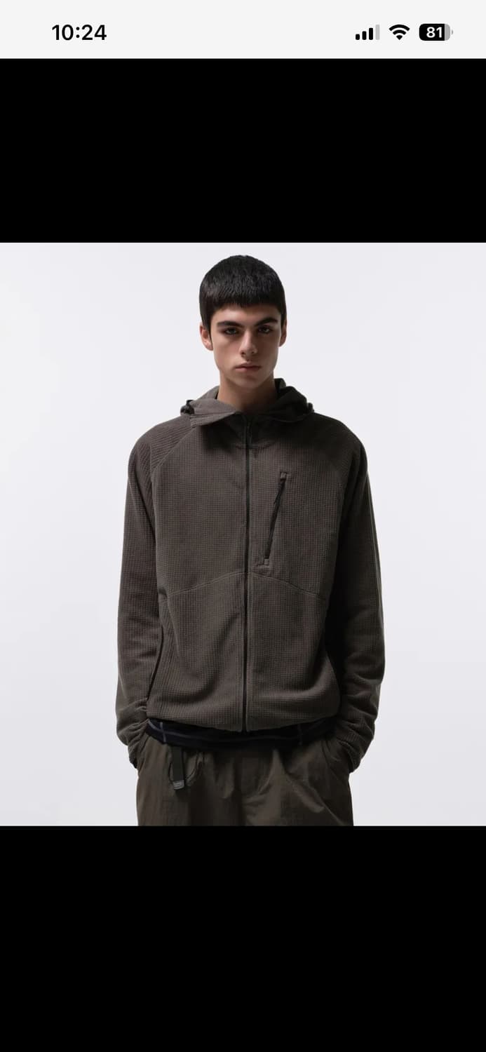 [L]무탠다드 시티레더 플리스후디드 집업 머드 그레이 상품이미지1