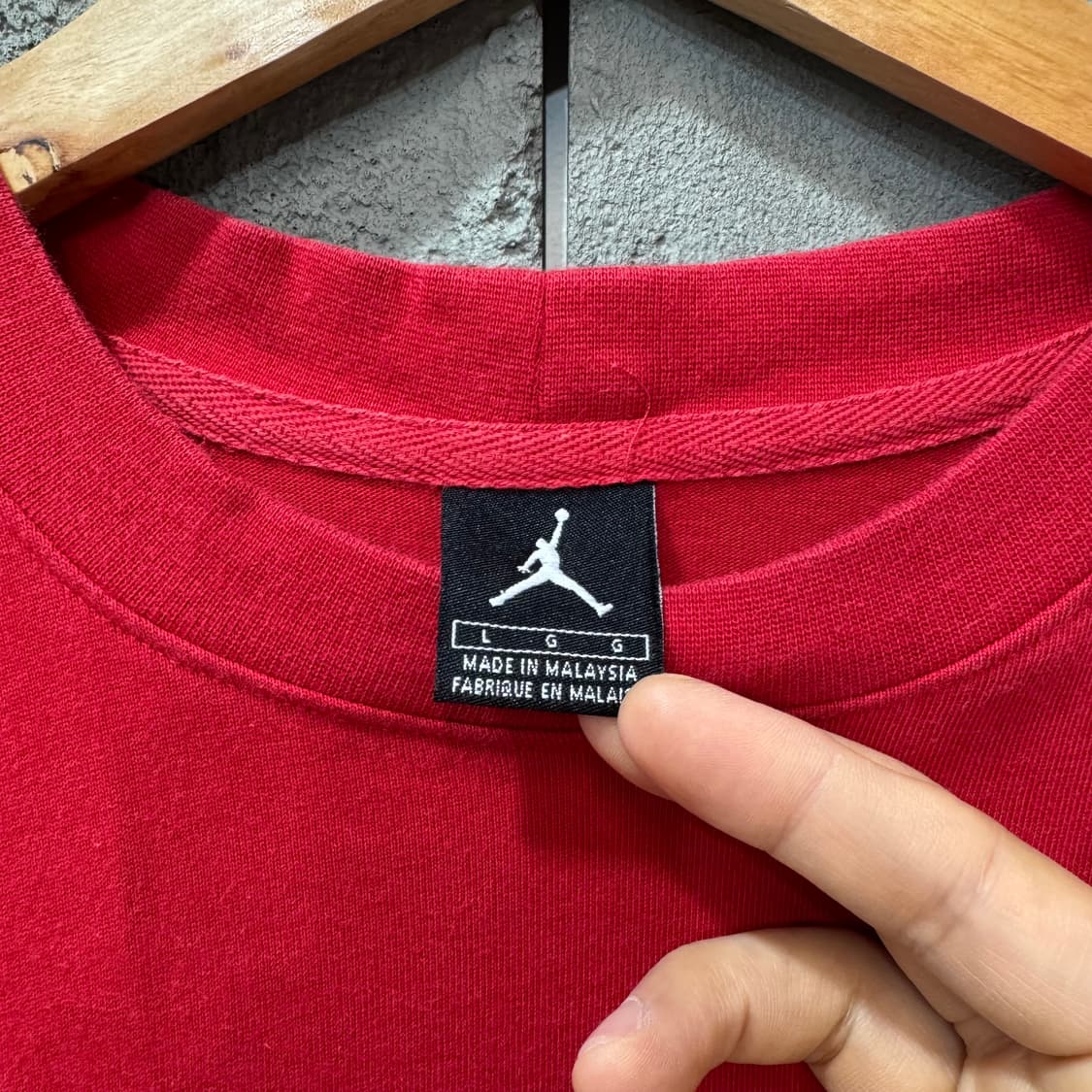 90s 나이키 조던 컬러블록 티셔츠 (XL)   상품이미지4