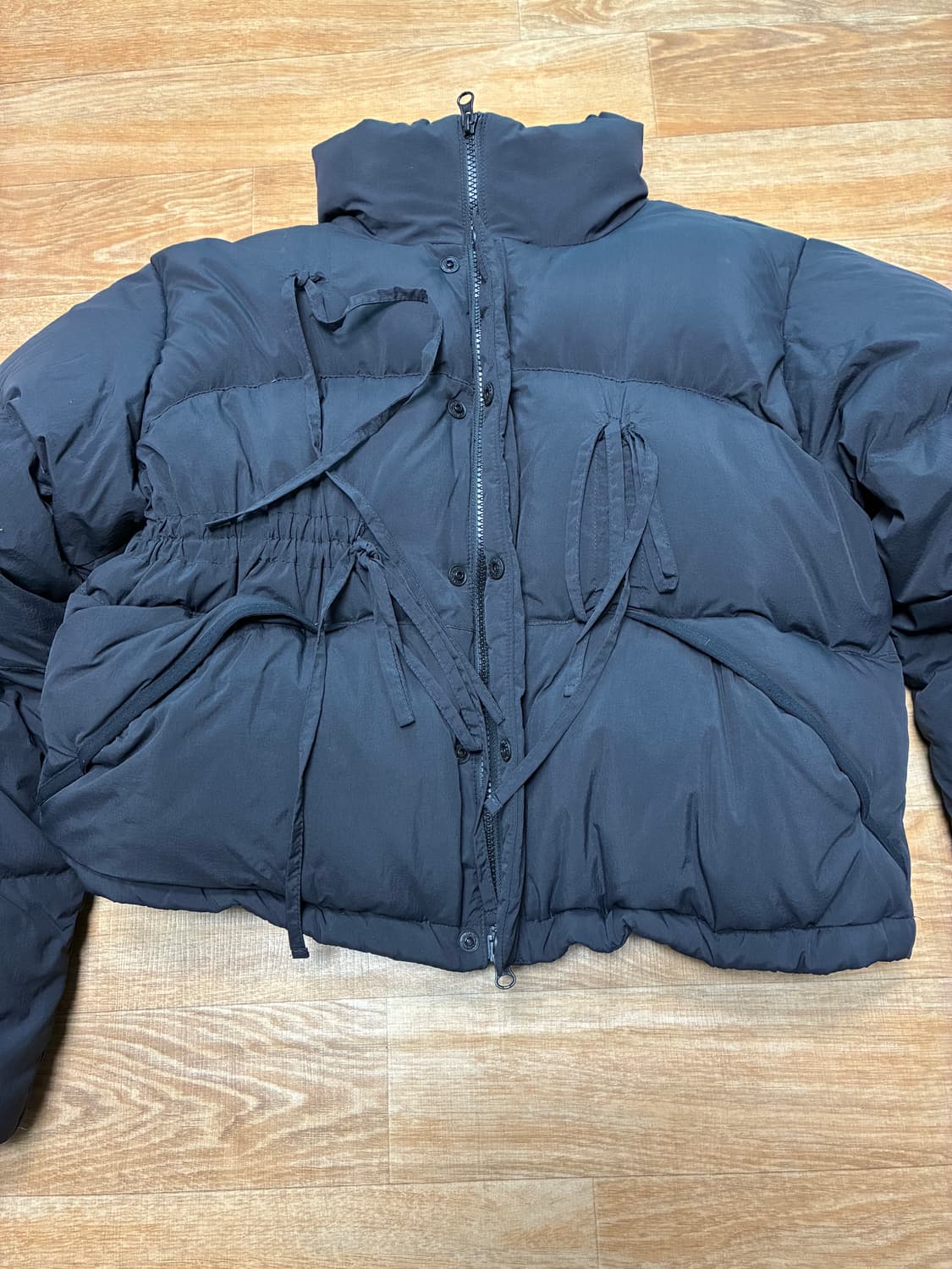 시눈 리본 패딩 상품이미지2