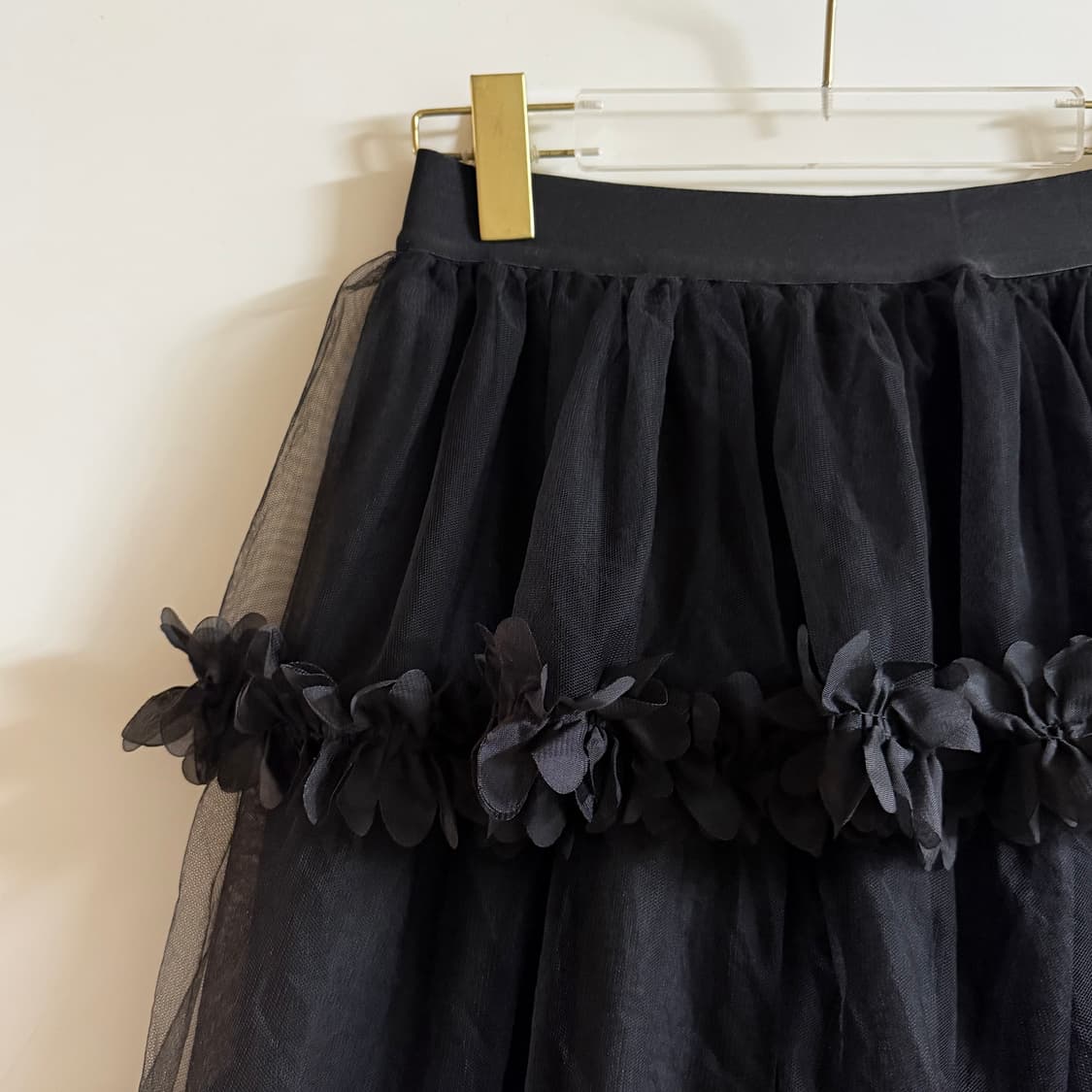 새상품 여자 플라워 프릴 롱스커트 상품이미지2