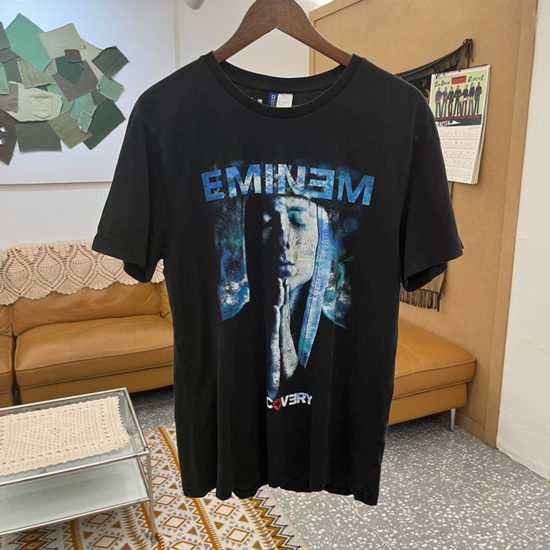 H&M 올드스쿨 스트릿 펑크 에미넴 프린팅 반팔티 M C10911 상품이미지3