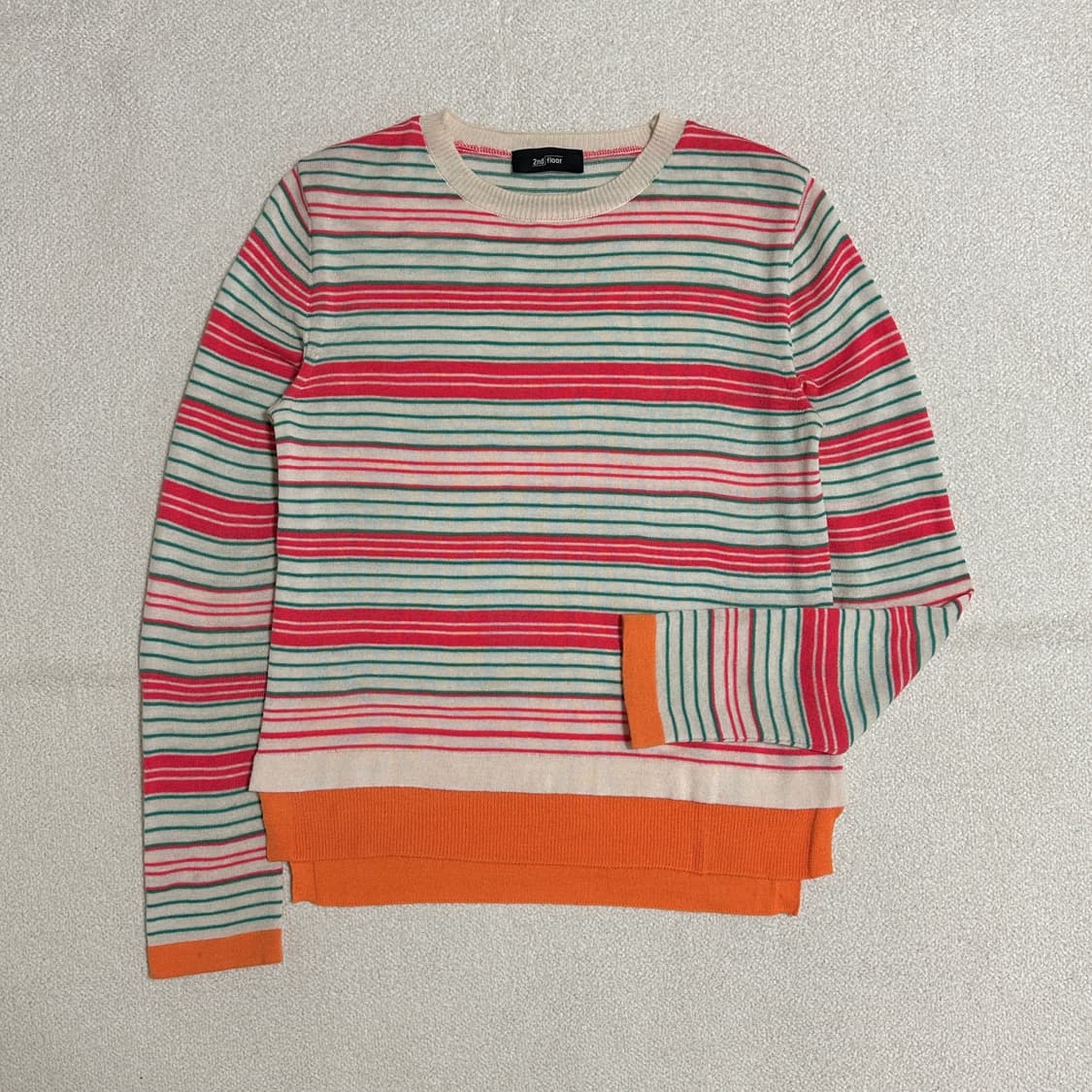 세컨플로어 스트라이프 울 니트 상품이미지1