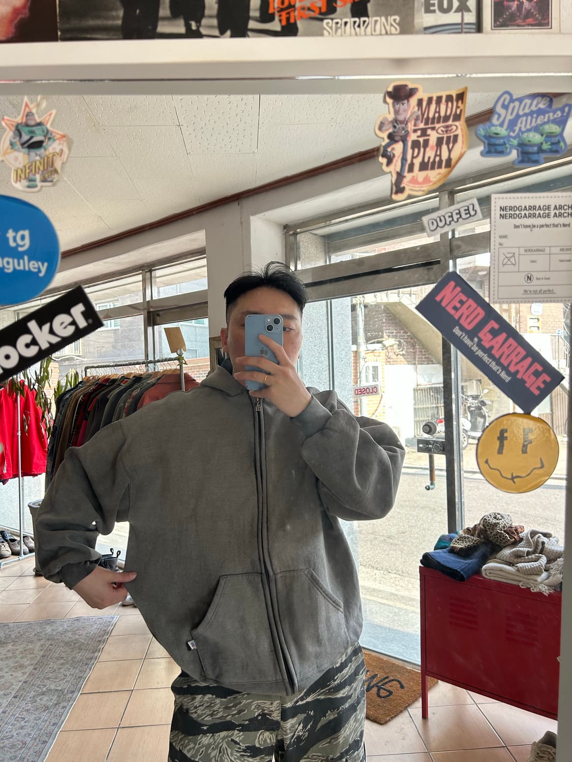 90‘s 러셀 썬페이드 후드집업 블랙 XXL 상품이미지9