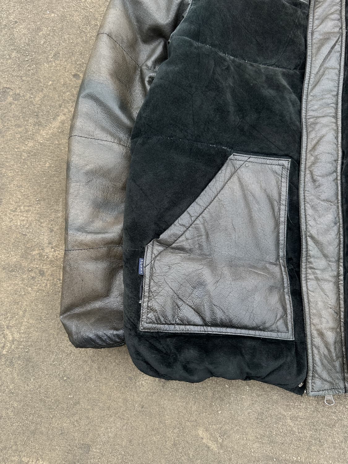 Tommy 타미힐피거 가죽 패딩 자켓 XL 상품이미지4