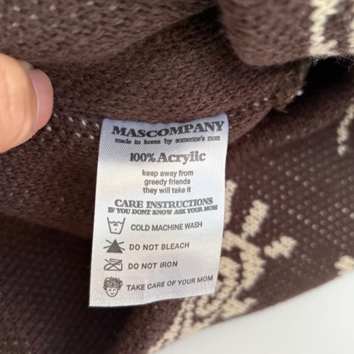 마스컴퍼니 포실 비니 (Fossil beanie) - 브라운 상품이미지4