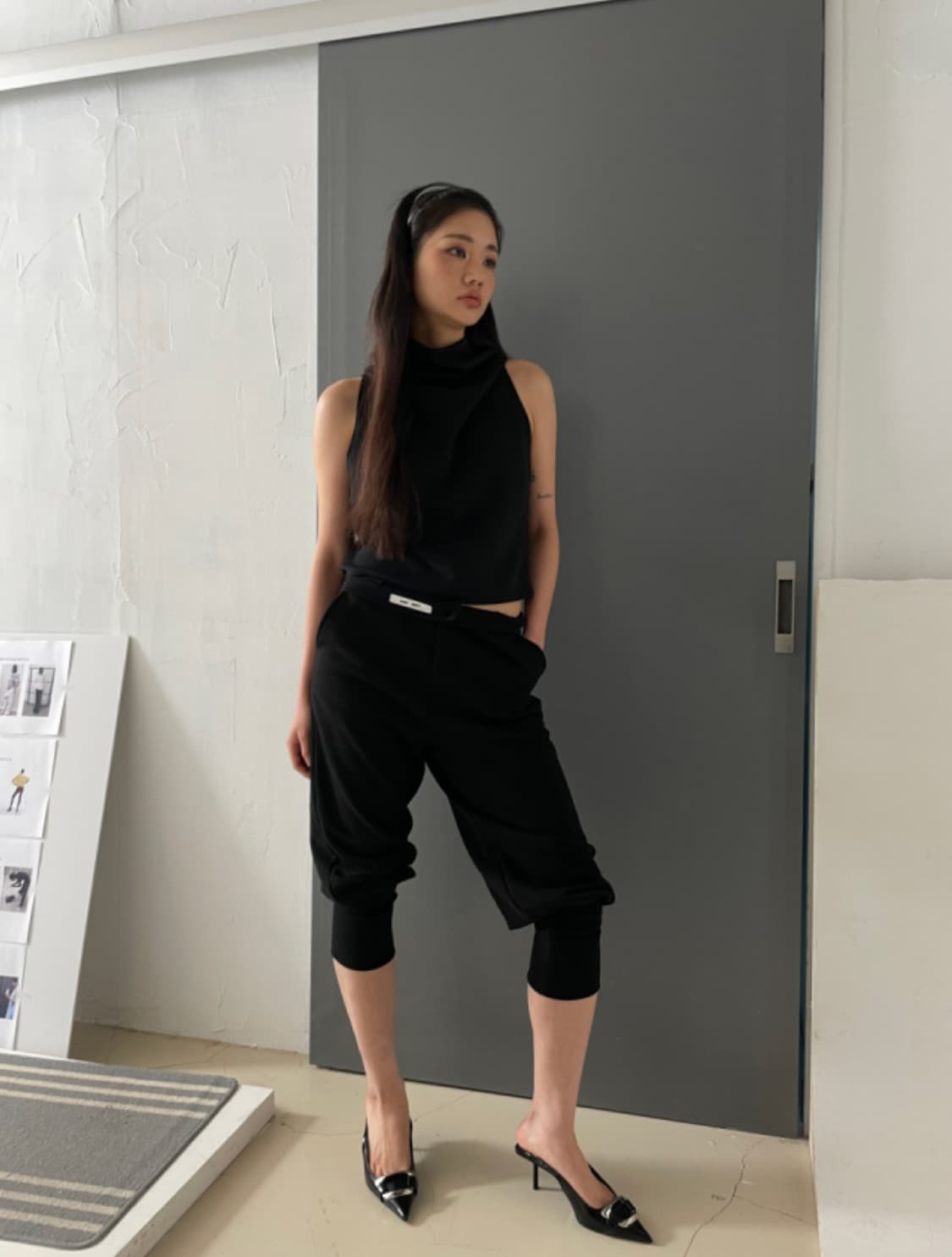 EONHEY 언헤이 롱밴딩 팬츠 상품이미지2