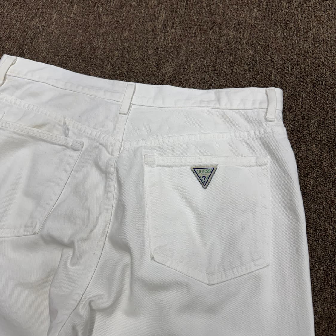 80s 게스 화이트 데님 made in USA (34)   상품이미지5