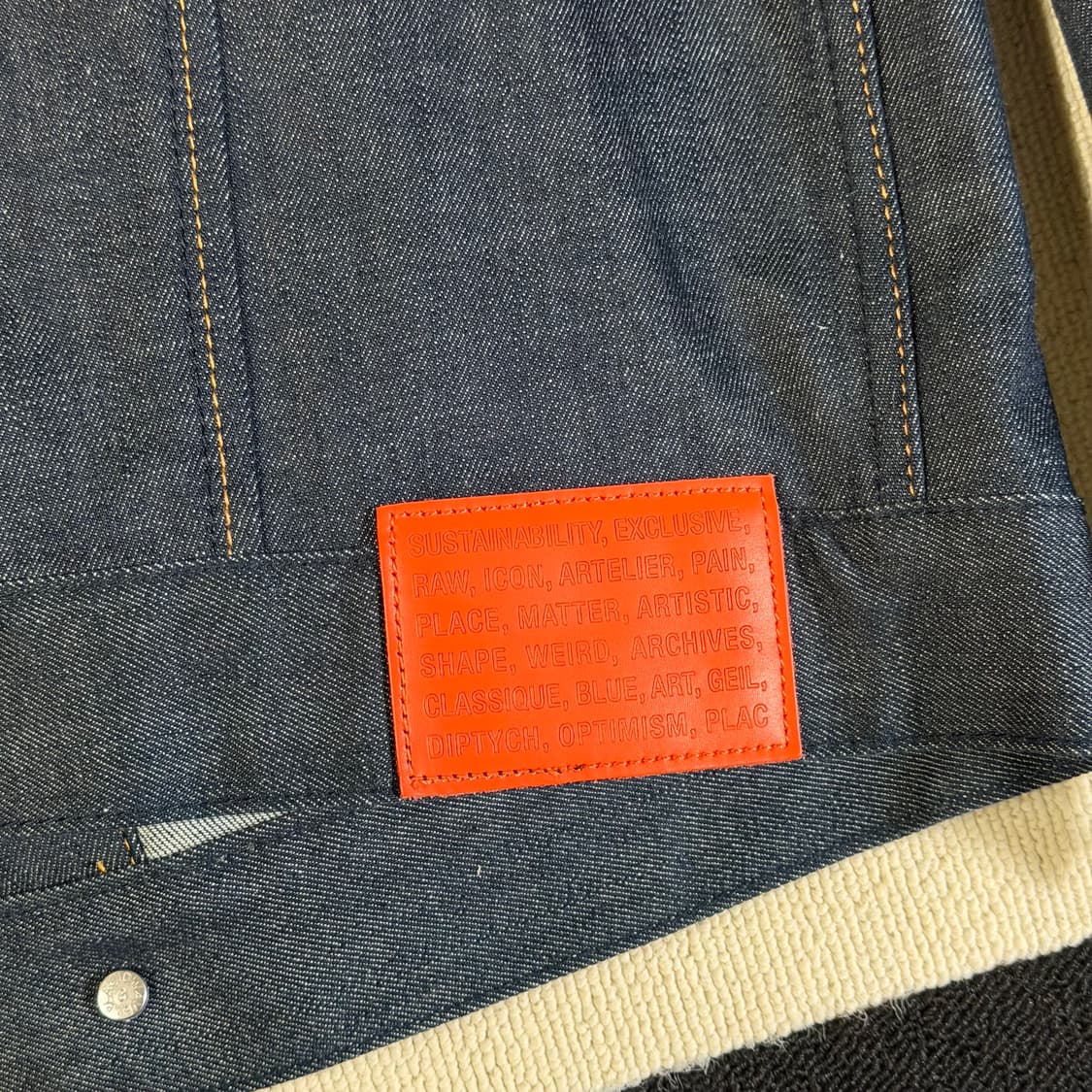 플랙 데님 자켓 M 상품이미지2