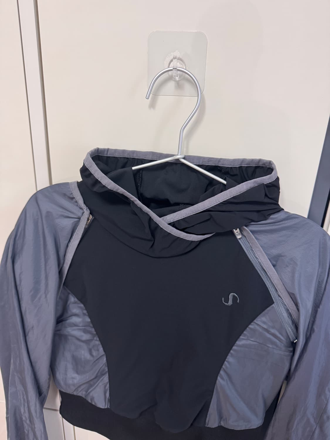 오호스 2-way Hoodie Bolero Black 투웨이 후드 상의 상품이미지3