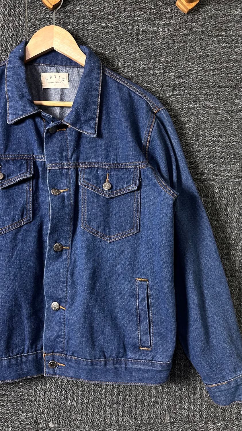 ARTIS 어반 캐주얼 데님 자켓 m 상품이미지3