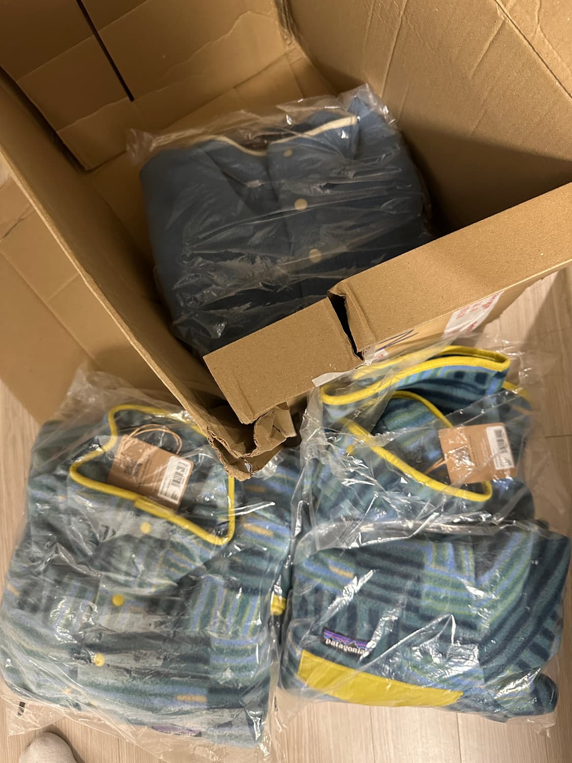 [S]파타고니아 신칠라 라이트웨이트 블루무늬 상품이미지2