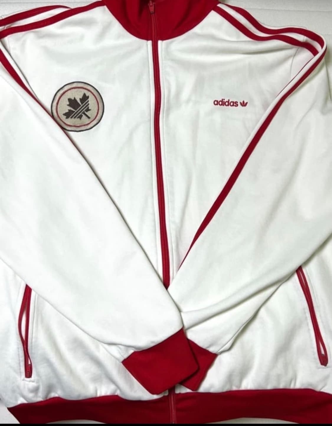 아디다스 캐나다 흰빨 화이트 대장급 트랙탑 희귀져지 상품이미지1