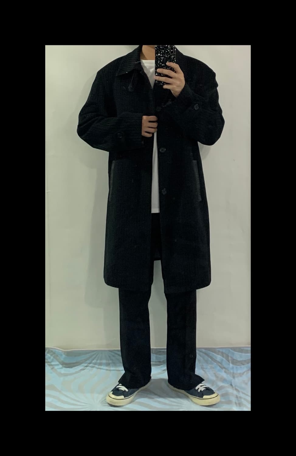 지방시 캐시미어 스트라이프 맥코트(정품) 상품이미지2