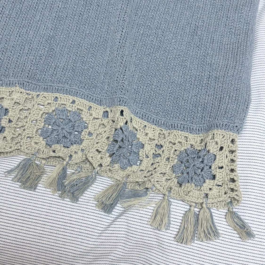 KOMO 모리걸 하구미 크로쉐 니트 상품이미지3