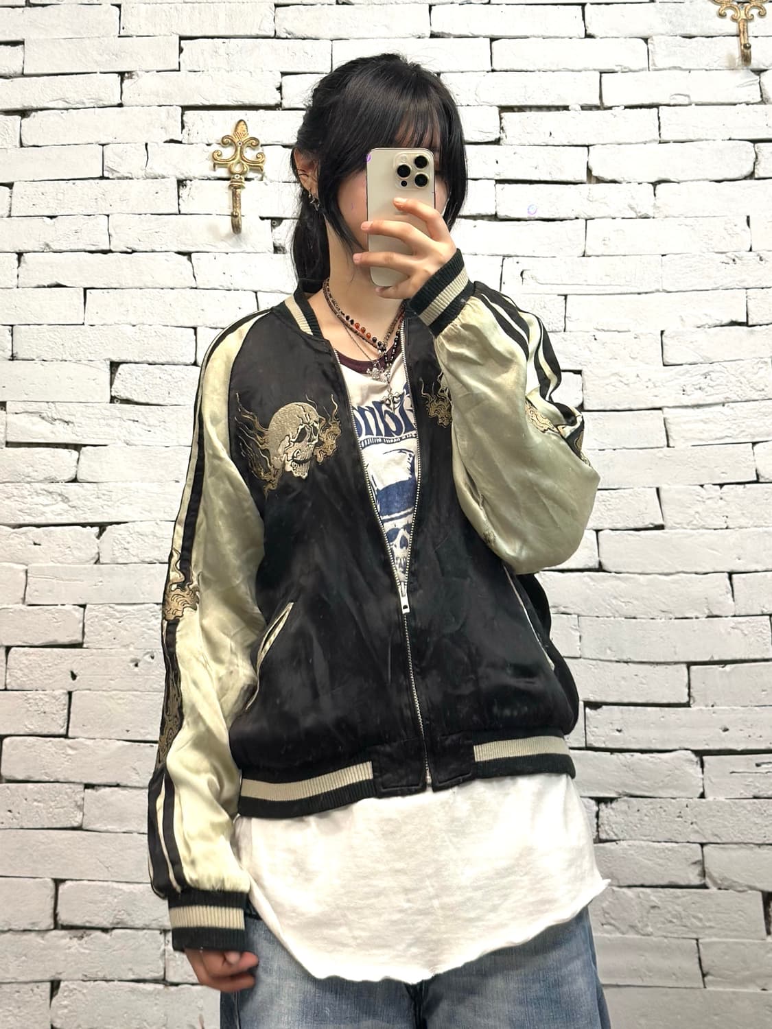 Japanese clasic scrpt Black Skull Skajan 상품이미지6
