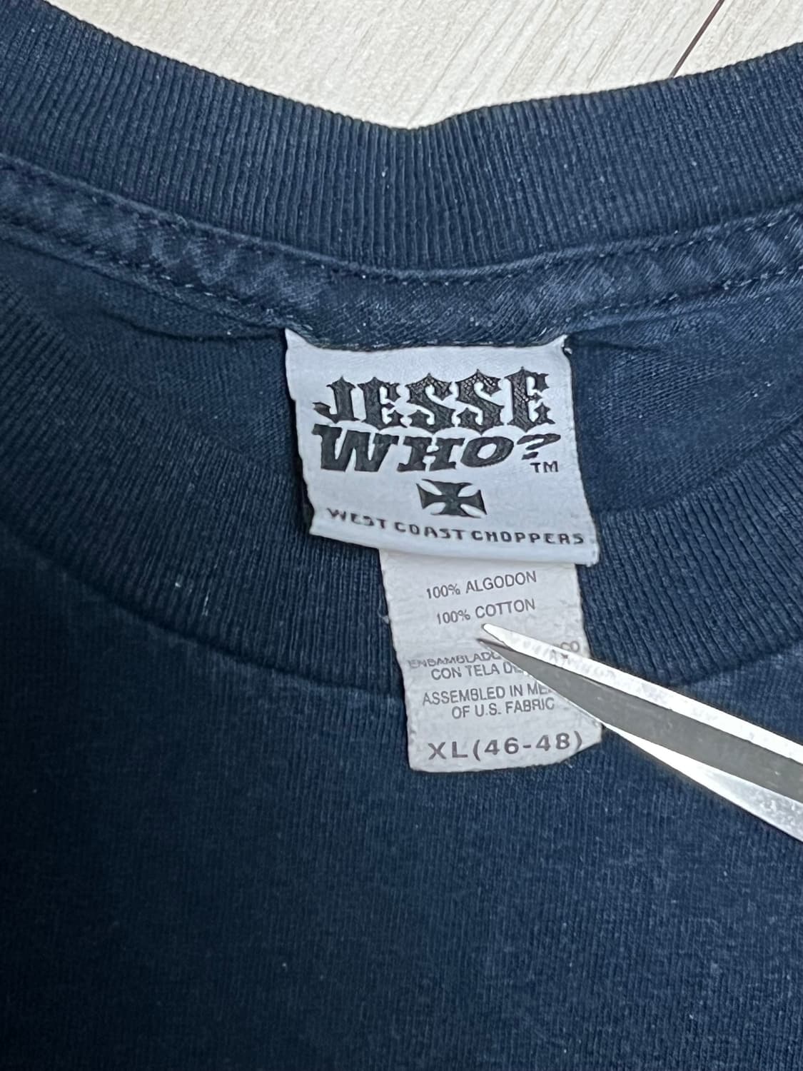 00s 웨스트코스트쵸퍼스 바이크 롱슬리브 네이비 XL사이즈 상품이미지5