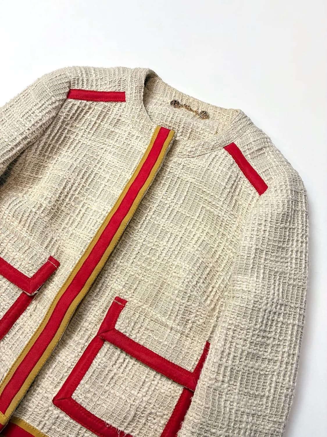 토리버치 12ss 오리지널 배색 숏 트위드 자켓 PN5429 상품이미지3