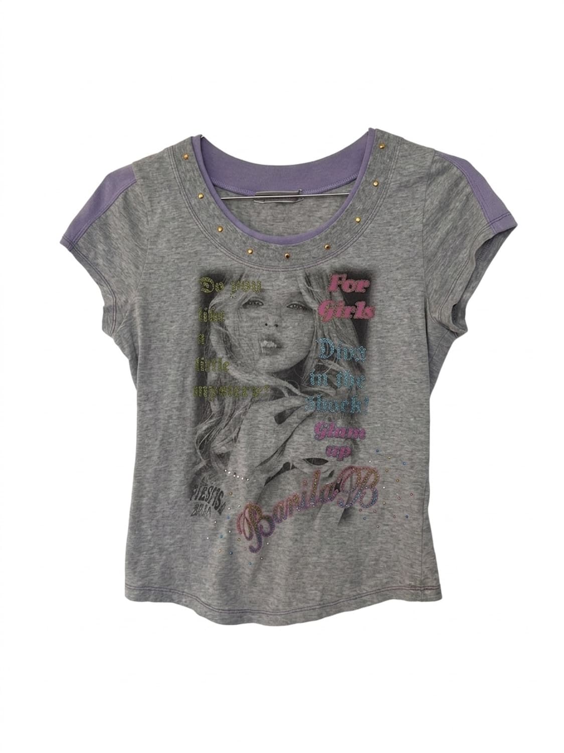 그레이 y2k 반팔티  상품이미지1