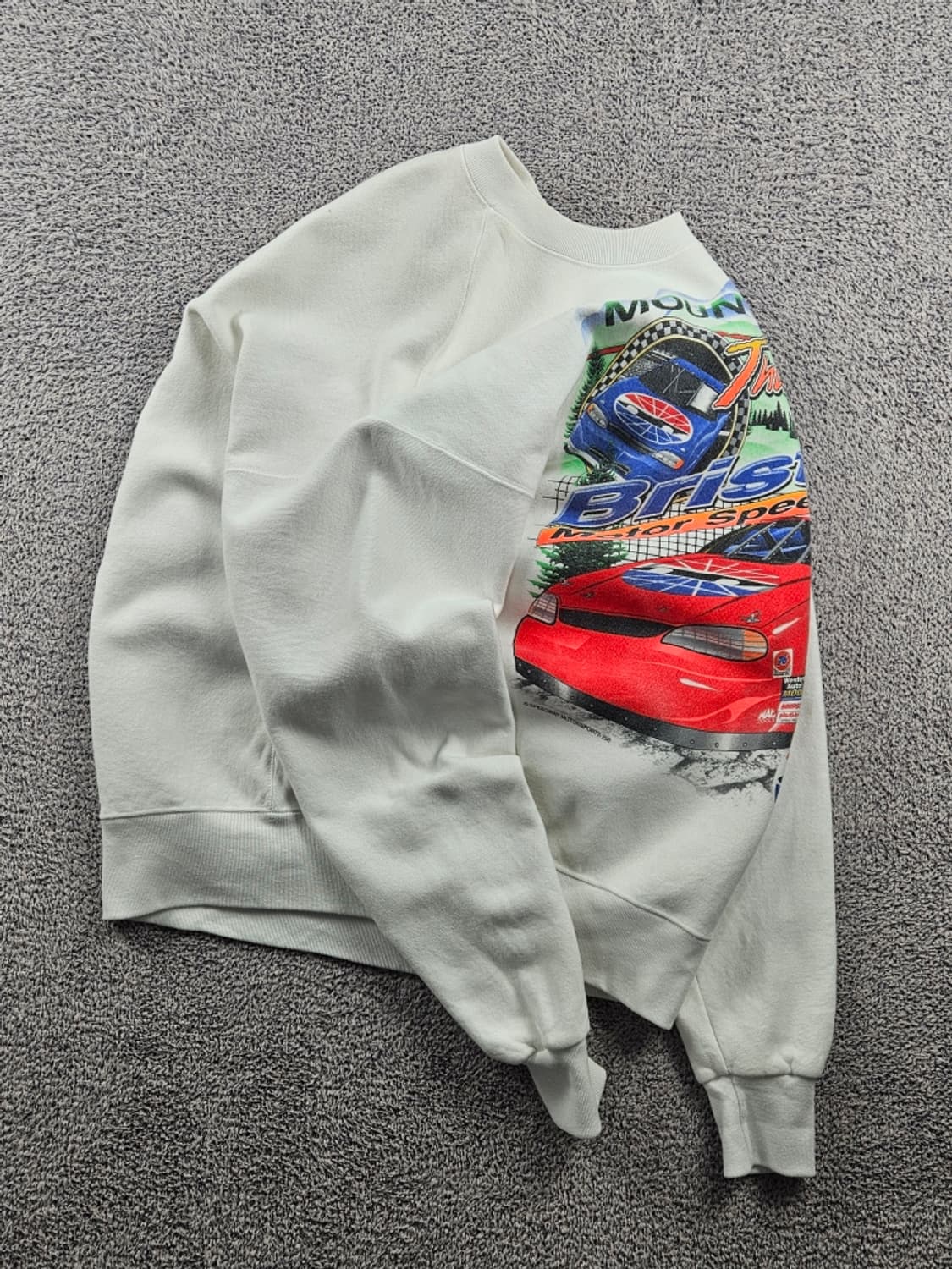 90's 브리스톨 모터 스피드웨이 레이싱 스웻셔츠 (L추정)/ 10938 상품이미지4