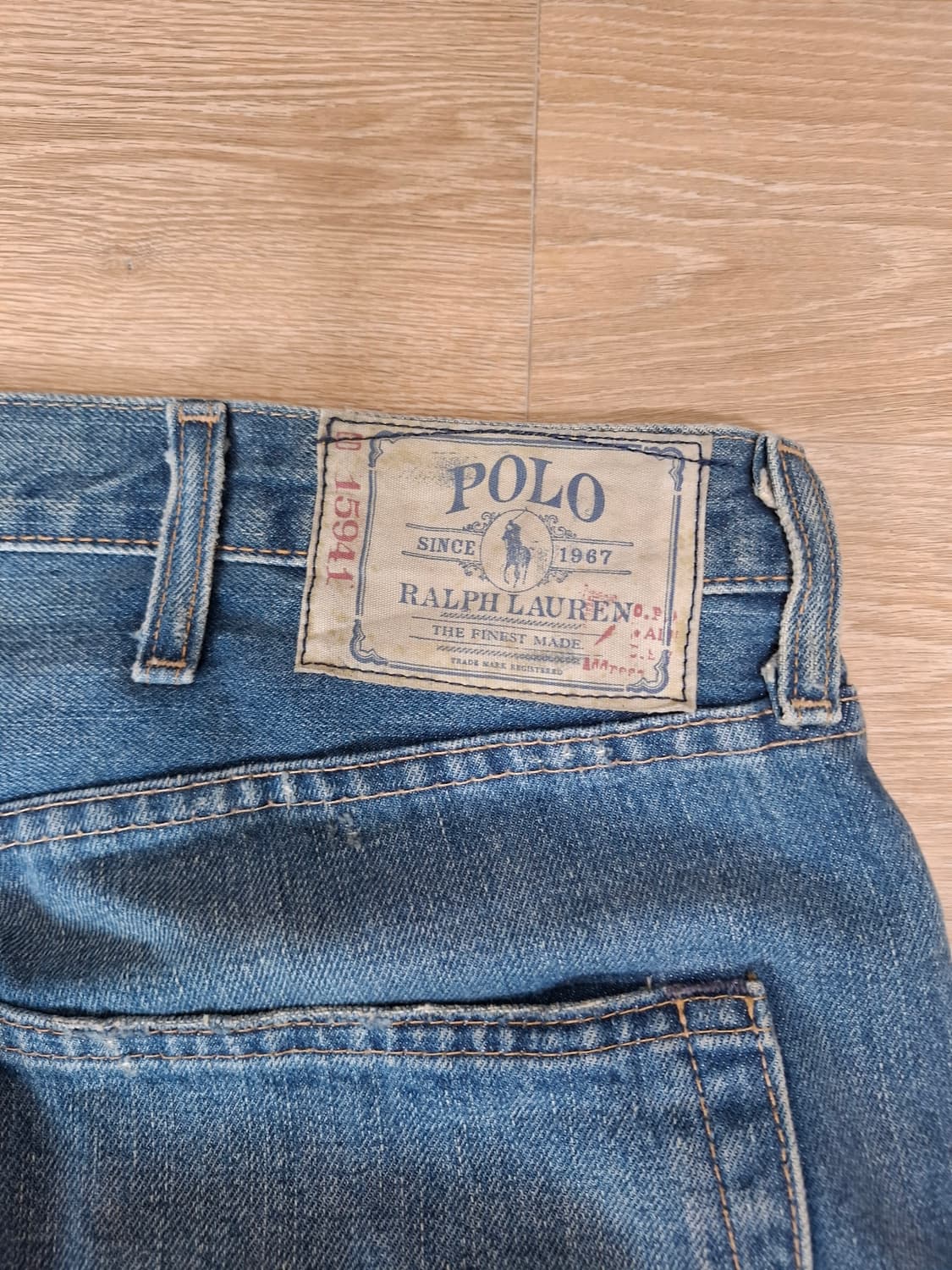 폴로 페인팅 데님  38×30 상품이미지3