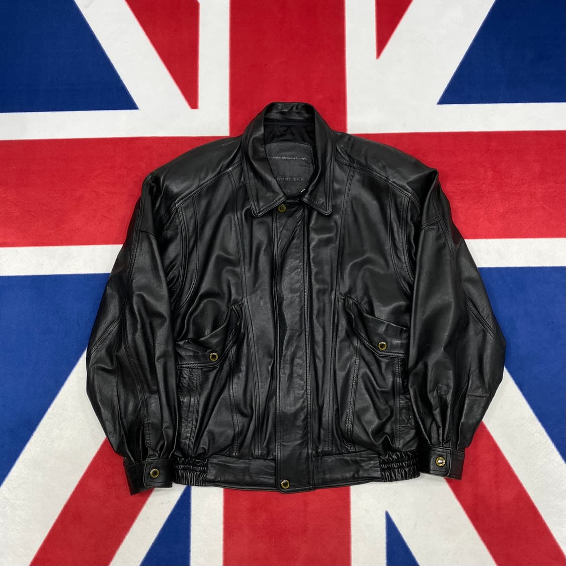 빈티지 리얼레더자켓 실측L  상품이미지1